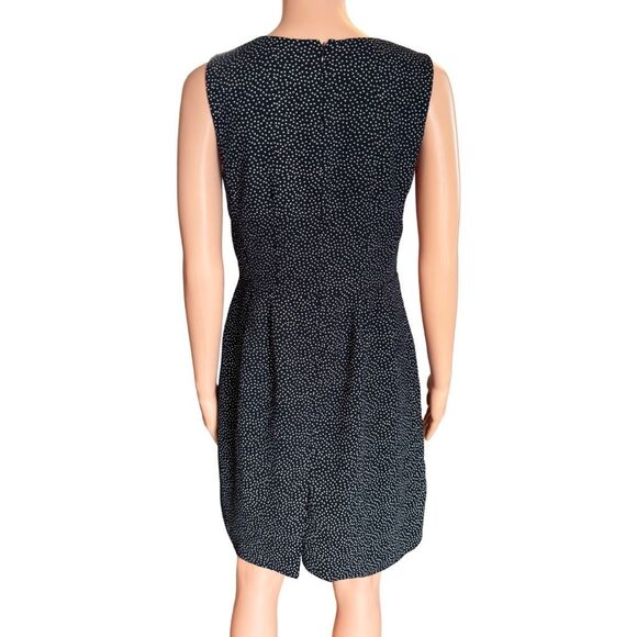 Mads Norgaard Black White Polka Dot v Neck Mini Dress 38 Small - Picture 3 of 6